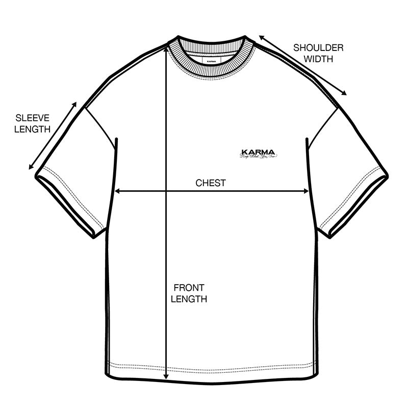 KARMA WORD GRAPHIC T-SHIRT