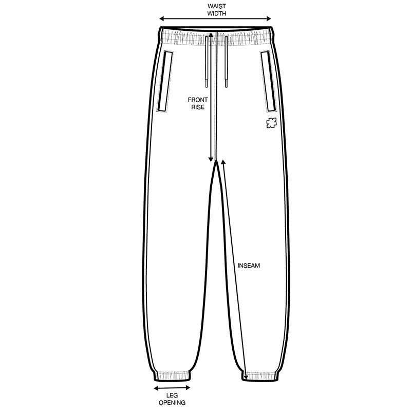 KARMA MOTIF SWEATPANTS