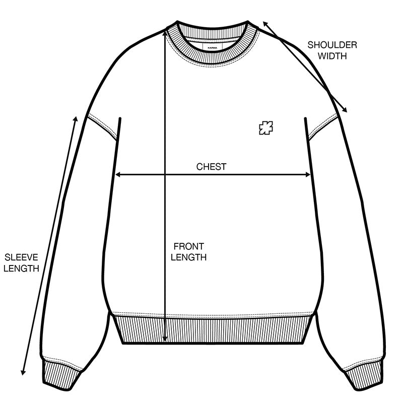 KARMA MOTIF SWEATSHIRT